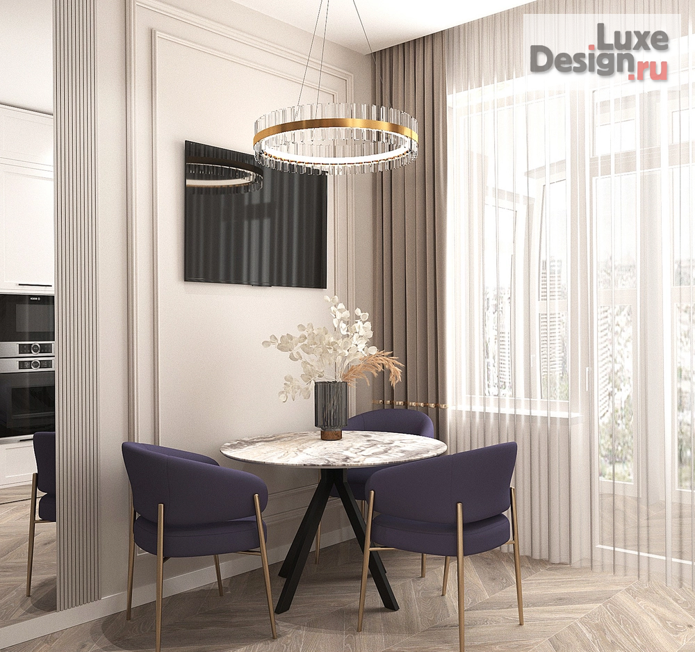 Дизайн интерьера кухни "Кухня в неоклассике" (фото 1)