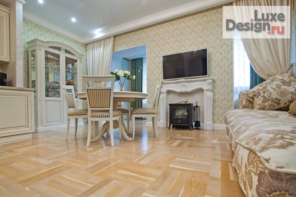 Дизайн интерьера трехкомнатной квартиры "мягкая нежность" (фото 4)