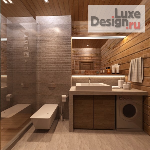 Дизайн интерьера загородного дома "Индивидуальный жилой дом с деревянным каркасом." (фото 2)