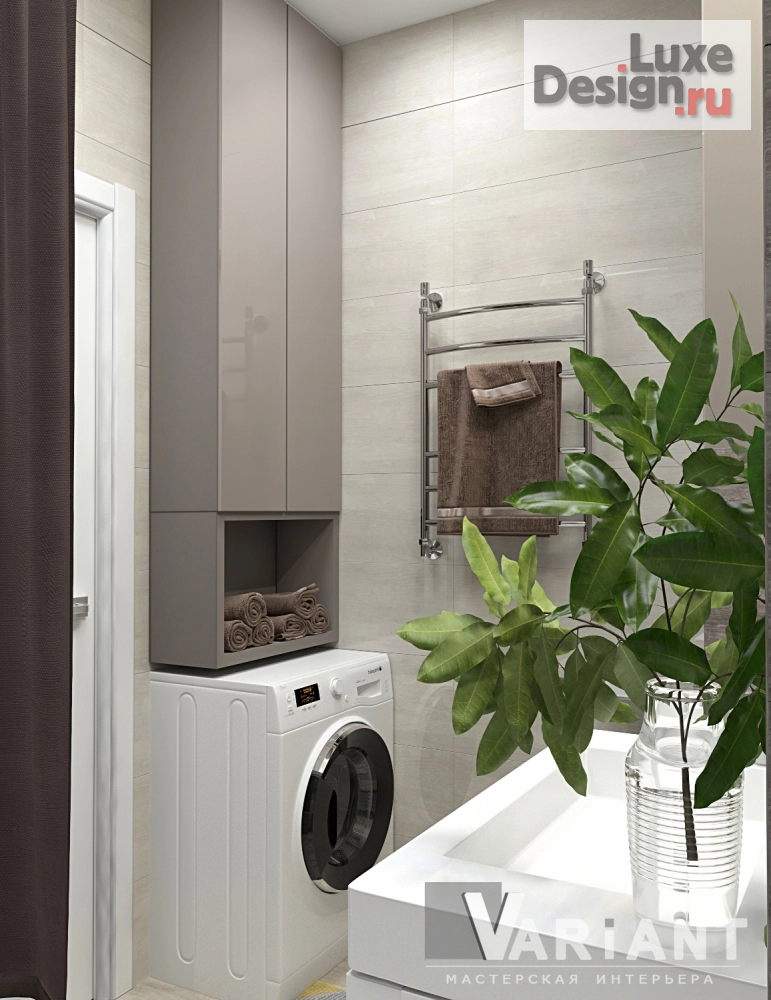 Дизайн интерьера ванной "Небольшая ванная комната" (фото 3)