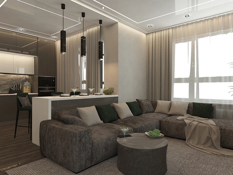 Дизайн интерьера двухкомнатной квартиры в Пензе "Дизайн-проект квартиры "