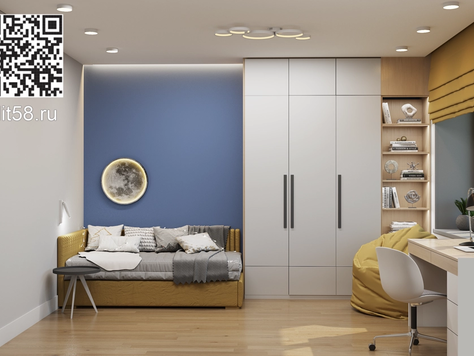 Дизайн интерьера детской в Пензе "Частный дом знаменитостей"