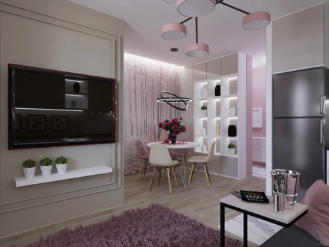 Дизайн интерьера в Пензе "1 квартира в Ж. К. Квартет"