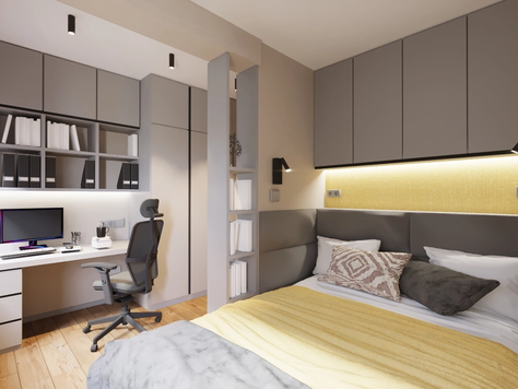 Дизайн интерьера в Пензе "Спальня в доме с.Богословка"