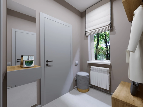 Дизайн интерьера в Пензе "Прихожая в доме с.Богословка"