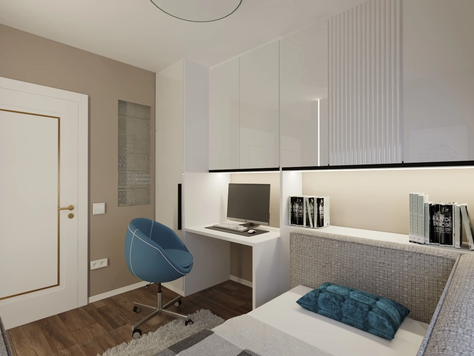 Дизайн интерьера в Пензе "Детская комната в 4-х комнатной квартире г.Москва"