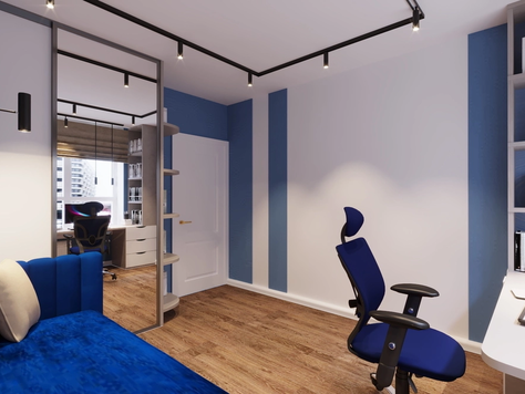 Дизайн интерьера в Пензе "Детская комната в 3-х комнатной квартире ЖК Фаворит"