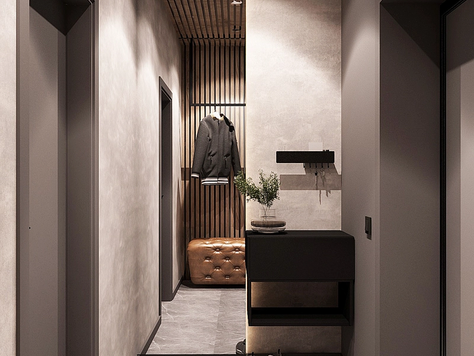 Дизайн интерьера в Пензе "Прихожая в коттедже"