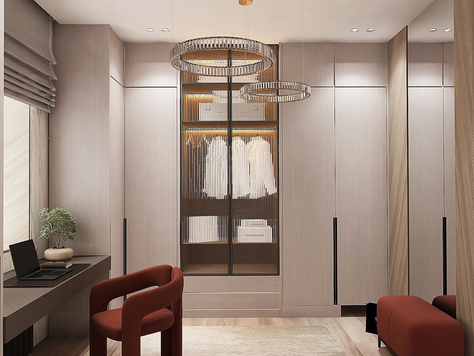 Дизайн интерьера гардеробной в Пензе "Гардеробная 2"