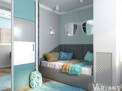 Дизайн интерьера детской в Пензе "Детская для девочки подростка"